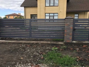 Забор жалюзи 72 метра фото в Котельниках