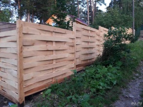Деревянный забор плетёнка 80 метров фото в Котельниках