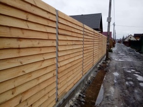 Деревянный забор елочка 150 метров фото в Котельниках
